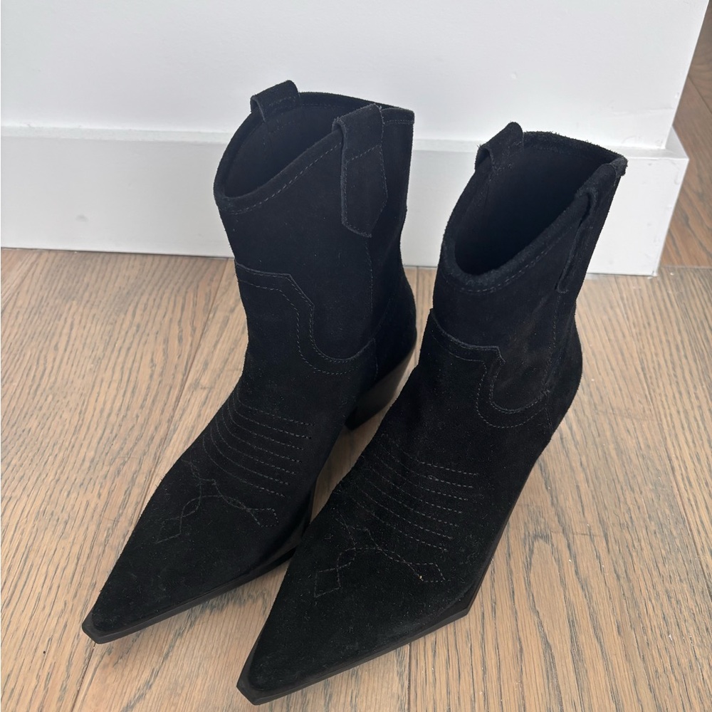 Free People Suede Western boot